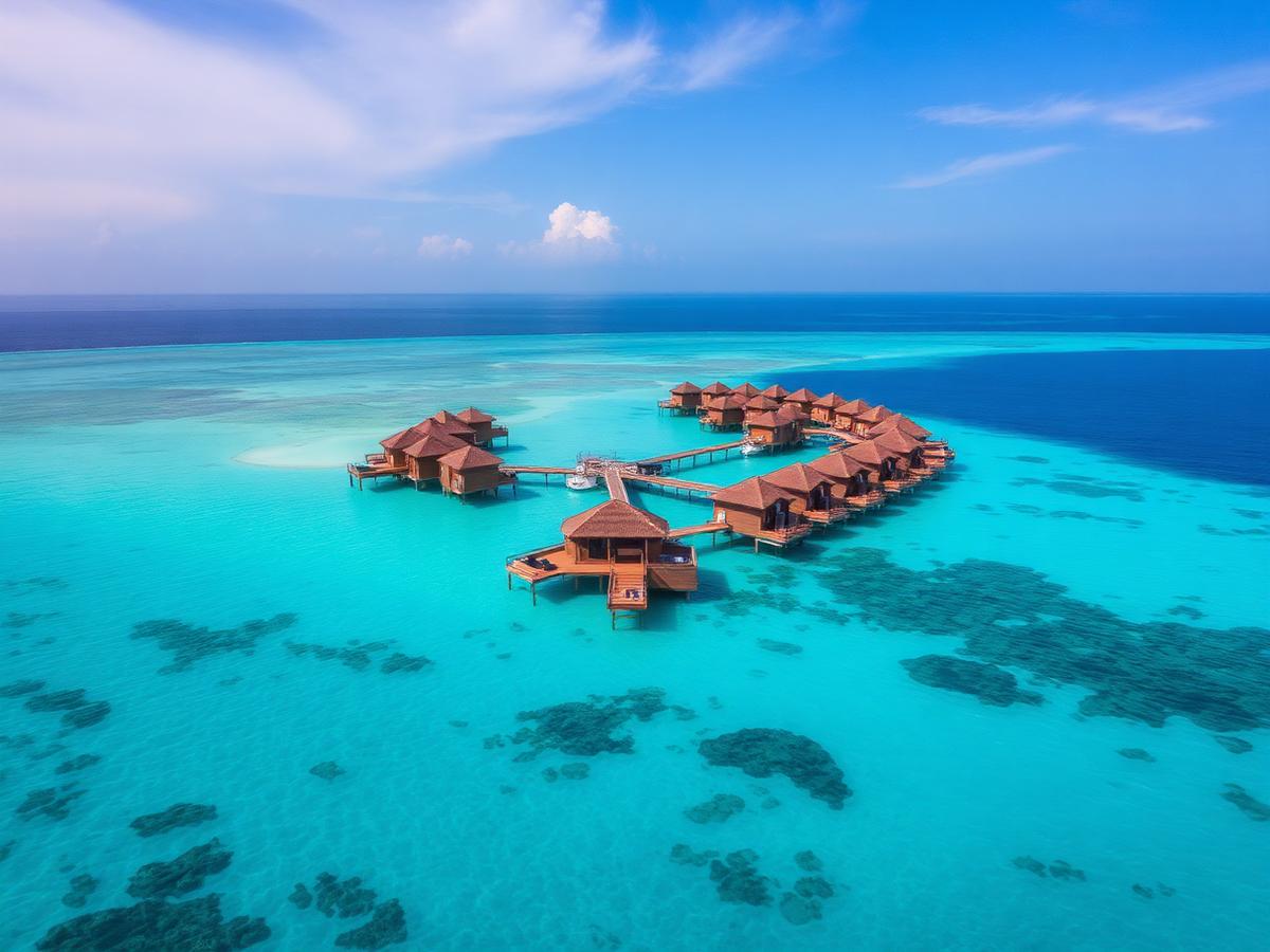 Maldives overwater villa